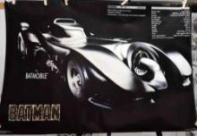 1989 Batmobile Poster Sealed New