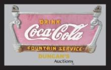 Cast Iron Coke Sign From Old Whitewright, Texas Drug Store