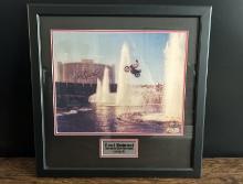 Large Evel Knievel Signed Picture