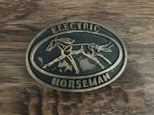 Eugene Baker Electric Horseman Belt Buckle