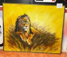 LARGE LION ARTWORK