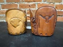 Leather containers/cups