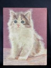 E.Carlson "Cat" painting