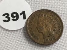 1902 Indian Head cent EF Full Liberty