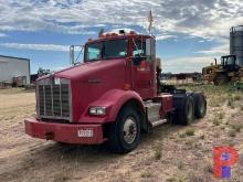 2007 KENWORTH T800 T/A DAYCAB WINCH TRUCK ODOMETER READS 154448 MILES, METER READS 11356 HOURS, VIN/