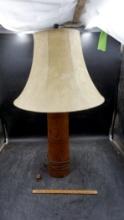 Wooden Lamp Base W/ Shade