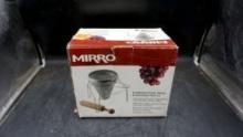Mirro Canning Food Press & Wooden Pestle