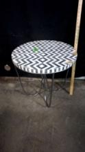 Outdoor Aztec Designed Table - Needs To Be Picked Up 6/6