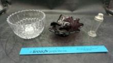 Glass Bowl, Ruffle Bowl & Shaker