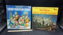 2 Records - Disney'S Merry Christmas Carols & It'S A Small World