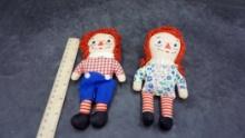 Raggedy Ann & Andy Plushies