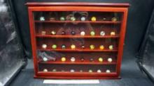 Display Case W/ Marbles