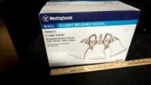 Westinghouse Wall 3-Light Brushed Nickel