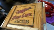 Wooden Miller High Life Beer Crate