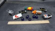 Marbles, Toy Vehicles & Counter