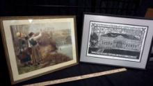 2 - Framed Pictures (Sioux Fall Arts Festival Picture Is Signed)