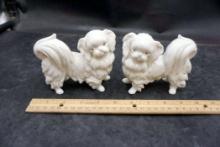 2 - Dog Figurines