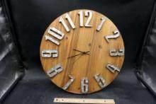 Wooden Round Clock (Battery Operated)
