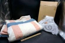 Quilted Blanket (Hole) & Misc Decorative Piece