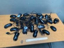 20pcs - Dell Wired USB Mice