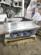 Imperial 2' gas char grill