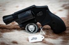 Smith and Wesson, Model 442, 38 Smith and Wesson Special, 2 inch barrel, blued, serial number BPF369