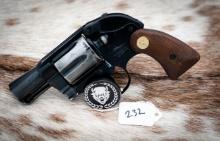 Colt Agent 38 special 2 inch barrel blued, hammer shroud, 6 shot, serial number 78133M