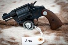 Colt Detective Special, 38 special with 2 inch barrel, 6 shot, blued, serial number 736372