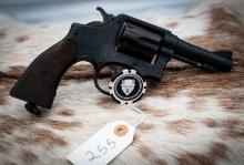 Smith and Wesson Victory, 38 special with 3 inch barrel, converted by Cogswell and Verrison, serial