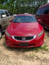 2010 Honda Accord 2 door Coupe Red runs & drives Clean title Vin#01235