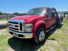 2008 Ford F450 4WD Diesel 6.4 runs & drives does smoke has knocking Salvage title