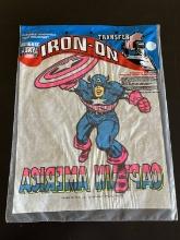 Captain America 1971 Iron On Transfer