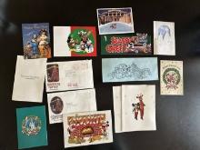 14 Various Disney Christmas Cards Sent From Employees to Other Employees in the 1980s-1990s Disneyla