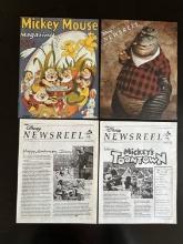 5 Issues of the Disneyland and Disney Productions Employee Newsletter Disney Newsreel 1978-1993 Incl