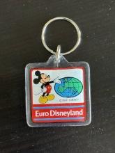 Euro Disneland Keychain 1987, This is Pre-Opening of Euro Disney, as the name was Changed 1992 Rare