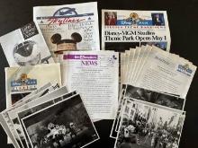 Official Disney MGM Studios Theme Park Media Press Kit Opening Day 1989 with 10 B&W Photos & News Ma