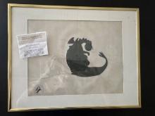Original Hand-Painted Movie Cel Actually Used in Petes Dragon Walt Disney Productions 1977 WDP-1572
