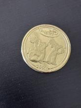 Pixar Fest Disneyland Coin Medallion 2024 Gold Ratatouille (2007) Movie Coin Remy & Django