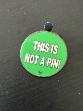 Disney Pin Trading This is Not a Pin 2010 Hidden Mickey With Mickey Pinback Disneyland