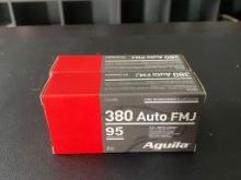 Aguila - FMJ - 50 Round Box - 380 Auto