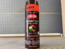 KRYLON PAINT AND PRIMER GLOSS LEATHER BROWN