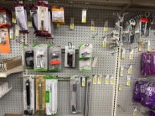 ASSORTMENT OF PULLS, PUSH BUTTON LATCHES, AND STORM DOOR CLOSERS