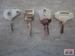 Equipment Key Starter Kit, Fits 100'S Of Models Of Machines 16 Of The Most Popular.