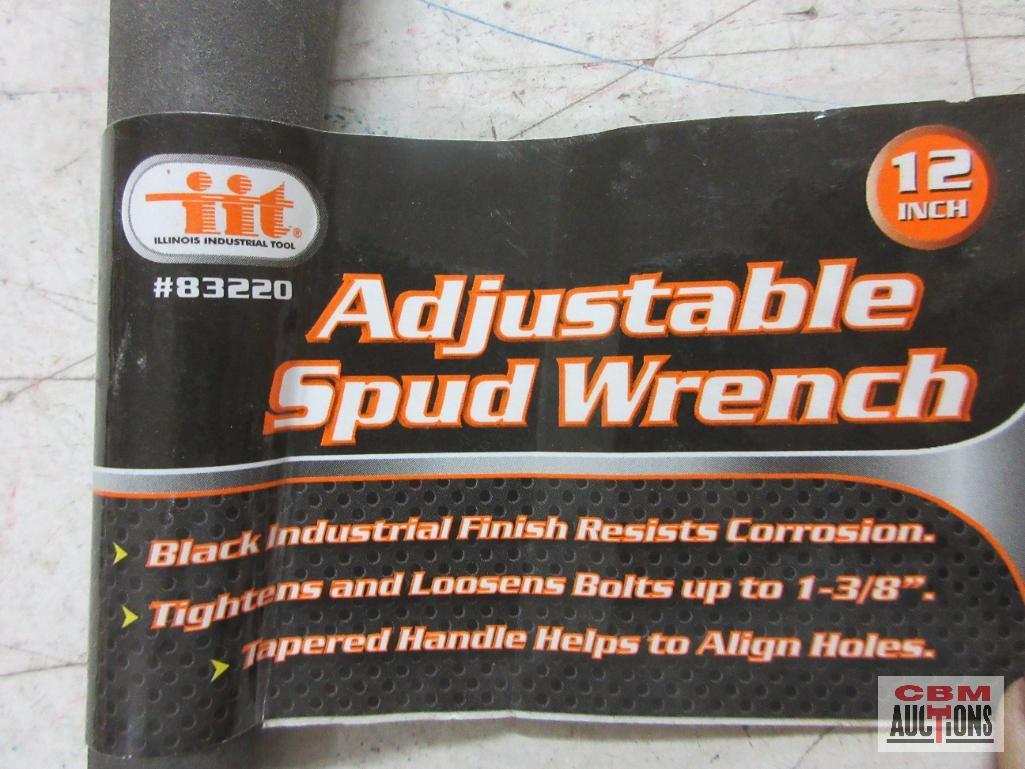 Orange 1LB Dead Blow Uni-Cast Hammer... IIT Slip Joint Pliers IIT 83220 12" Adjustable Spud Wrench..