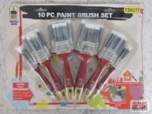 Bristle Industrial TZ6377 10pc Paint Brush Set...