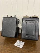 Pair of METAL Kellogg Telephone extension wall ringer boxes