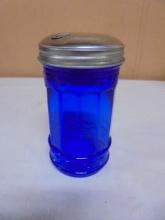 Vintage Cobalt Glass Sugar Shaker