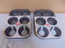 2 Brand New Good Cook Non-Stick Muffin Pans