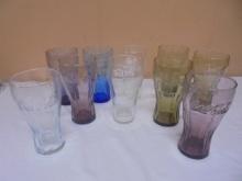 Group of 10 Assorted Vintage Coca-Cola Glasses
