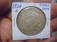 1928 S Mint Silver Peace Dollar